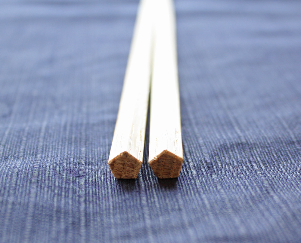 Easy-to-use pentagonal chopsticks