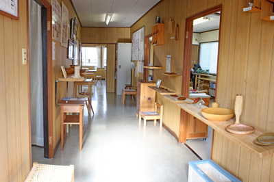 木工教室の廊下