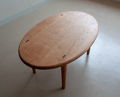 楕円テーブル　リビングテーブル