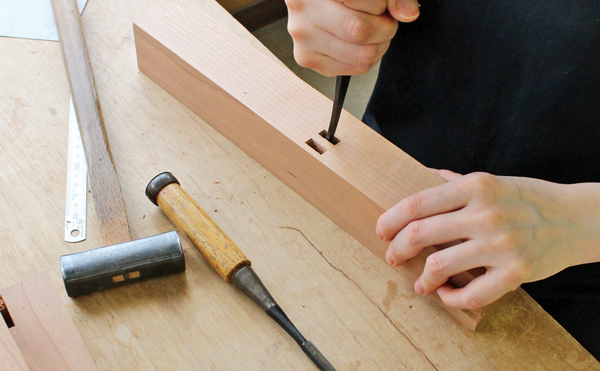 底さらえノミで穴掃除