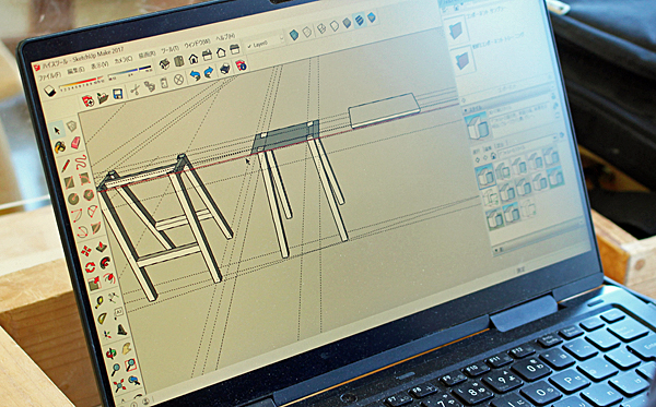 スケッチアップ　PCによる設計