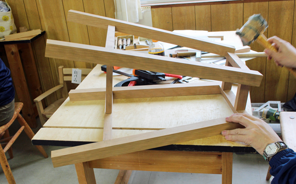 ハイスツールの仮組み