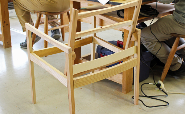 椅子の試作の画像