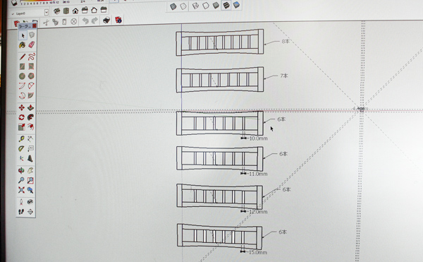 背もたれのPCによるシニュレーション