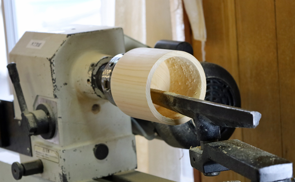 木工旋盤コースの木の器