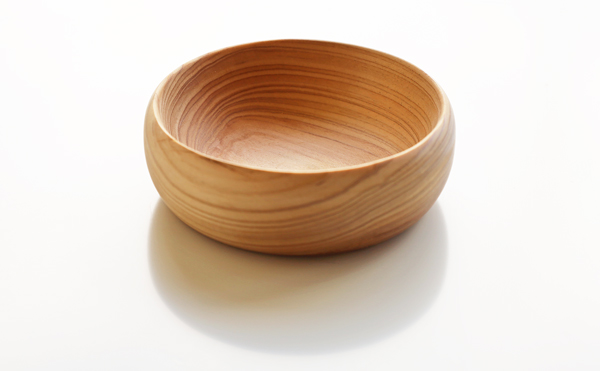 木工旋盤コースの木の器