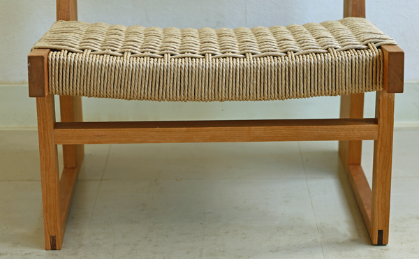 あぐら椅子の貫の部分